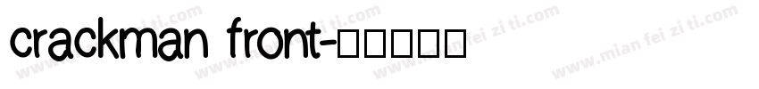 crackman front字体转换